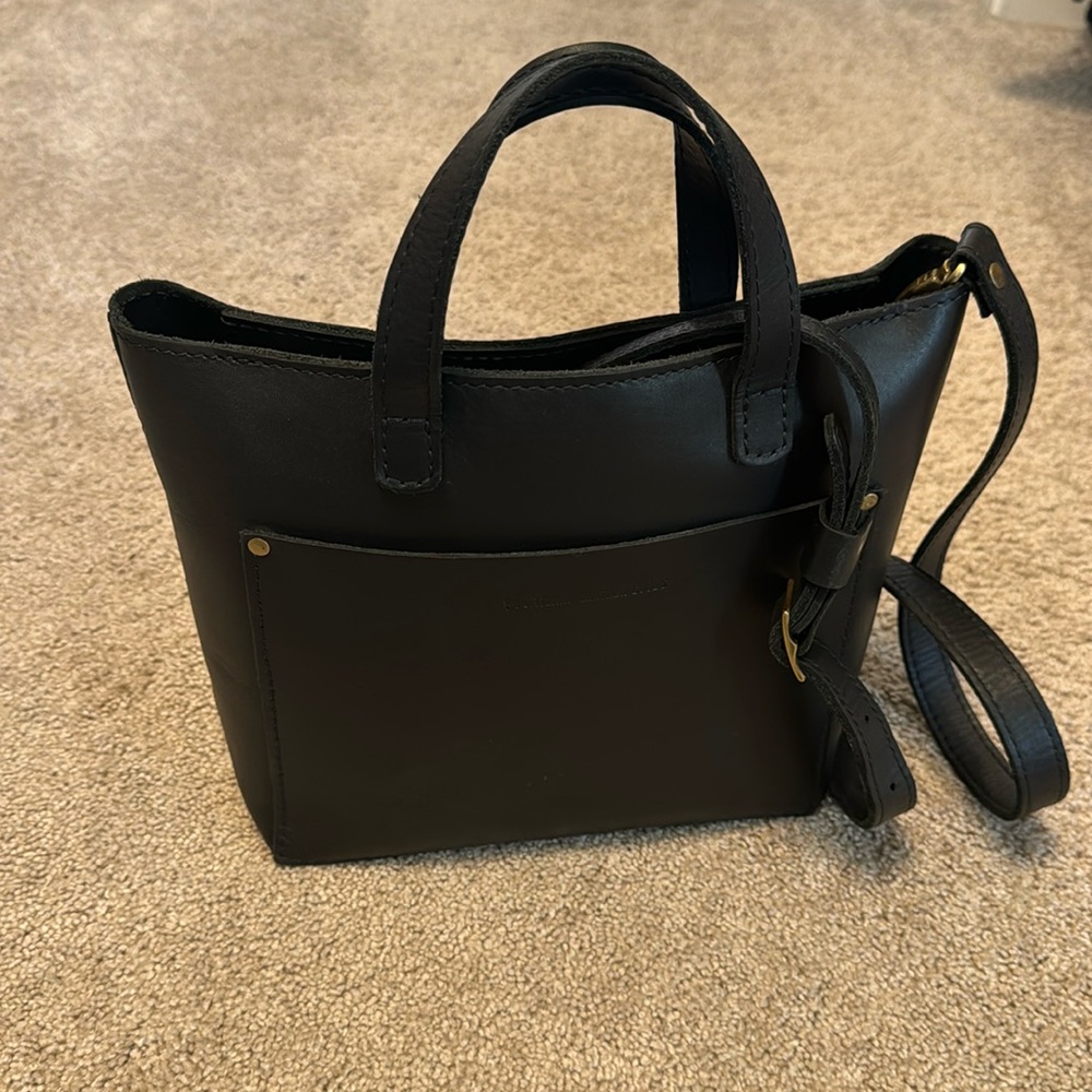 Portland Leather Mini Cross Body Tote